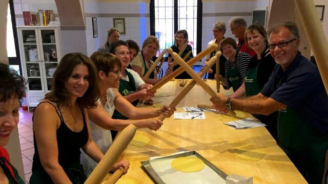 We have a lot of fun during our cooking class in Bologna and Emilia Romagna. 